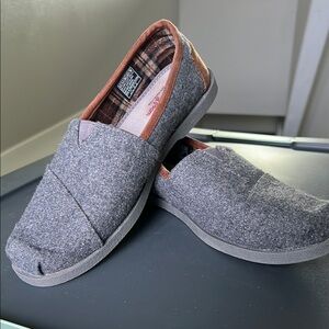 Gray/Blue Bobs Slip-On Shoes